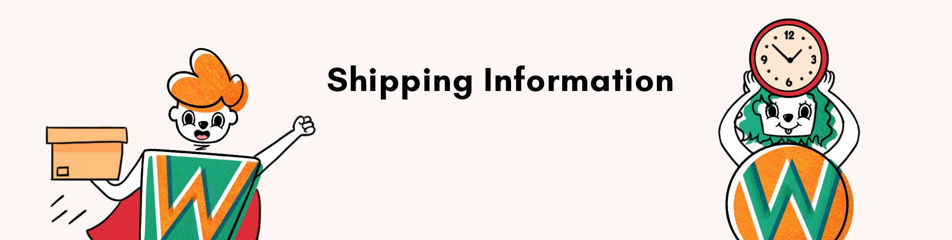 banner shipping information